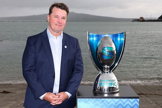 Jack Mesley during the 2026 Super Rugby Pacific Launch at at the Akarana Marine Sports Centre.