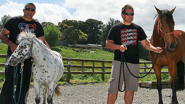 Highlanders coach Jamie Joseph and Chiefs coach Dave Rennie in 2011.