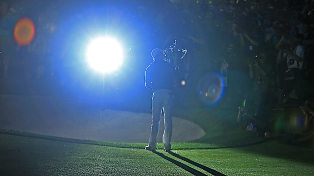 Rory McIlroy of Northern Ireland holds the Wannamaker PGA Championship Trophy after his victory in the final round of the 2014 PGA Championship at The Valhalla Golf Club on August 10, 2014 in Louisville, Kentucky. (Photo by David Cannon/Getty Images)