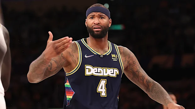 DeMarcus Cousins during his brief stint with the Nuggets.