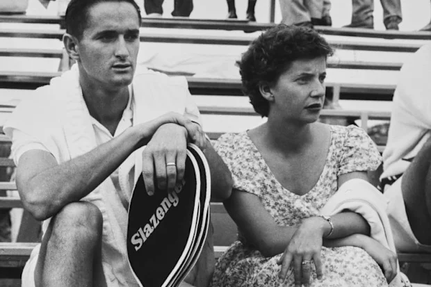 Mal Anderson with his wife, Daphne in 1958.