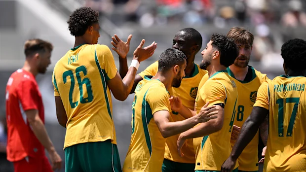The Socceroos will enter the FIFA World Cup with a little pep in their step, after an impressive second half against Switzerland saw the match end 1-1 in California.