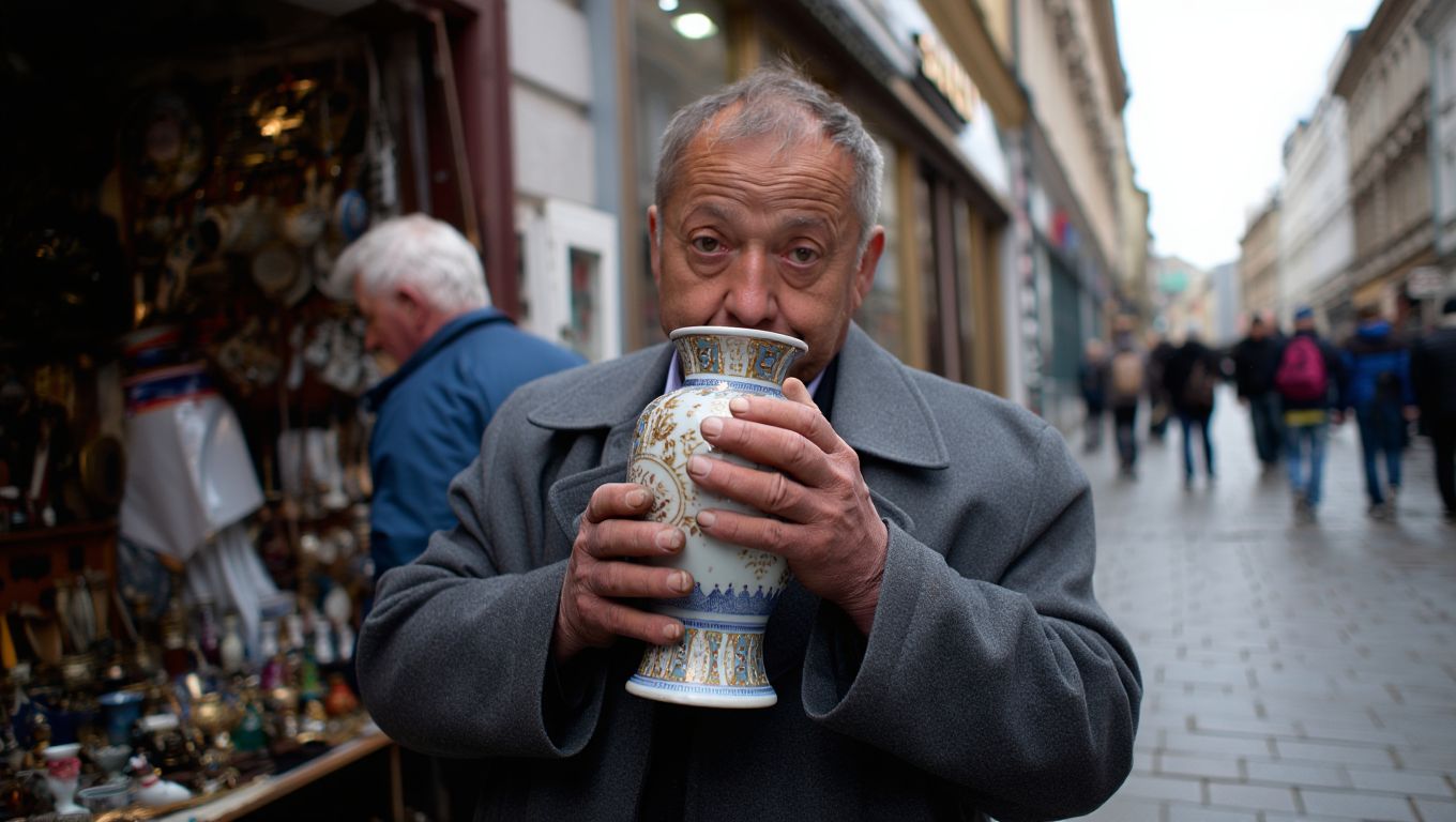 Důchodce z Brna koupil na blešáku starou vázu za 50 korun nakonec ji prodal za víc než 1 200 000 korun