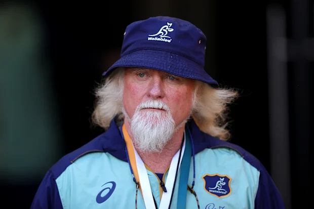 Assistant coach Laurie Fisher of Australia.