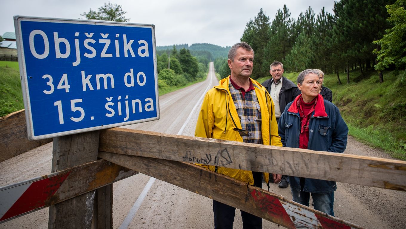 Celý Šluknovský výběžek je odříznutý: objížďka měří 34 kilometrů a potrvá do poloviny října