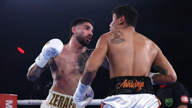 Michael Zerafa punches Alejandro Ortiz