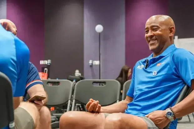 George Gregan at the Hong Kong Sevens.