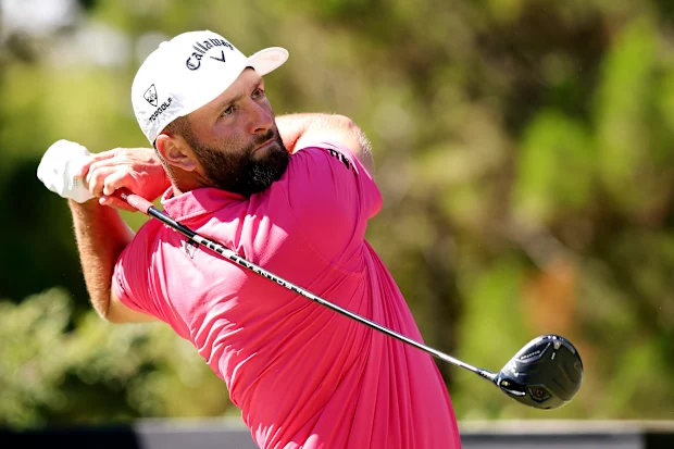 Jon Rahm in action at LIV Golf.